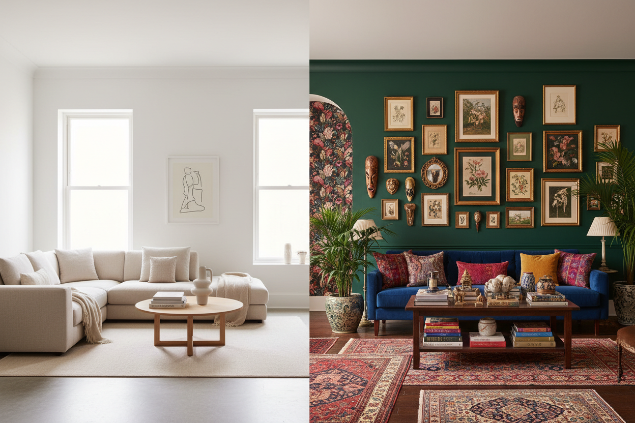 Finding Your Aesthetic: Minimalism vs. Maximalism in Home Design