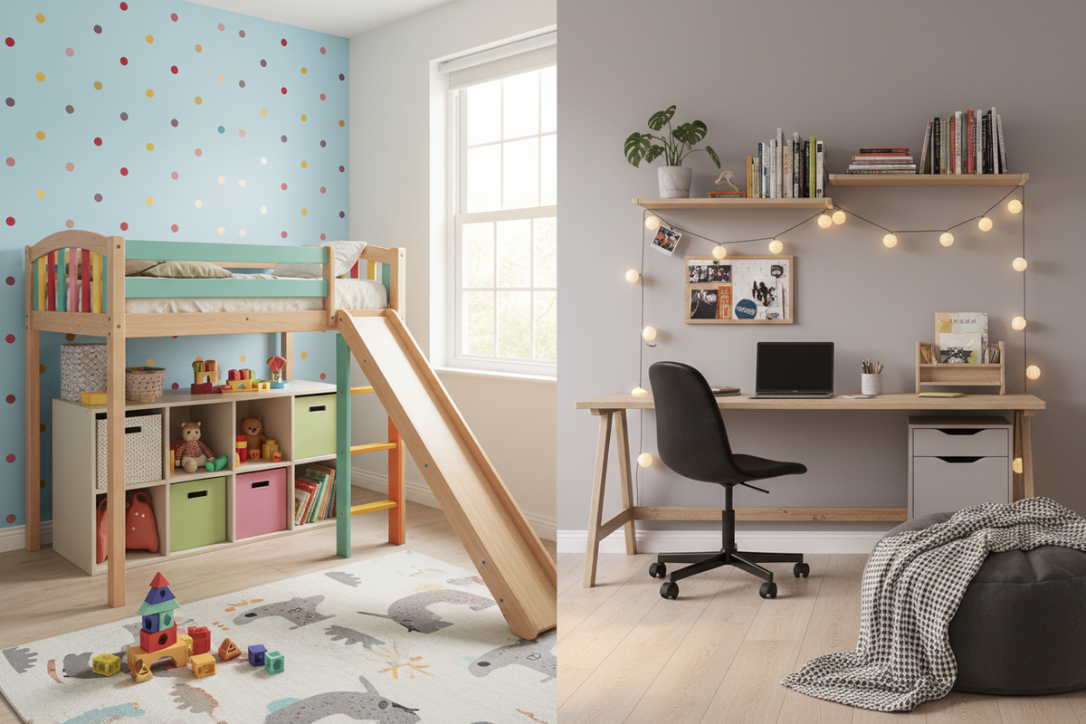 From Little Kid to Teen: Creating a Bedroom That Can Grow With Them