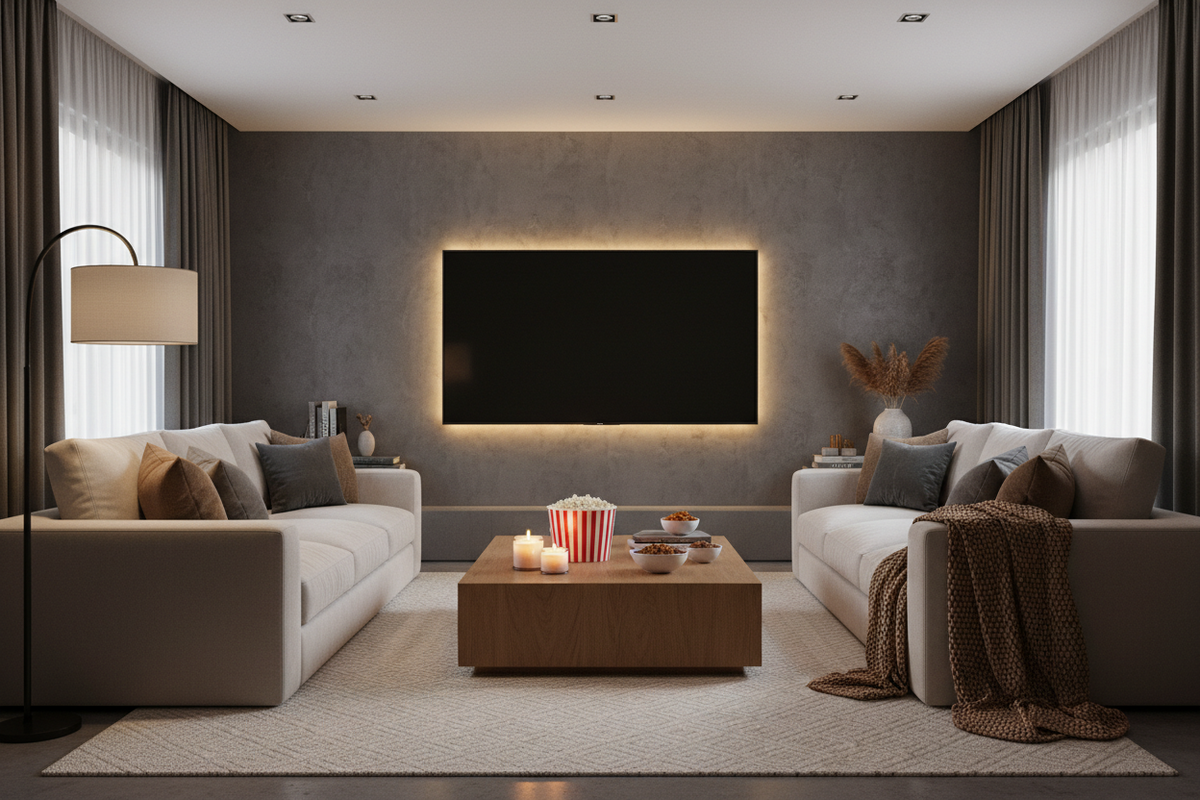 Movie Night, Upgraded: How to Create a Stylish TV Room Without Losing Comfort