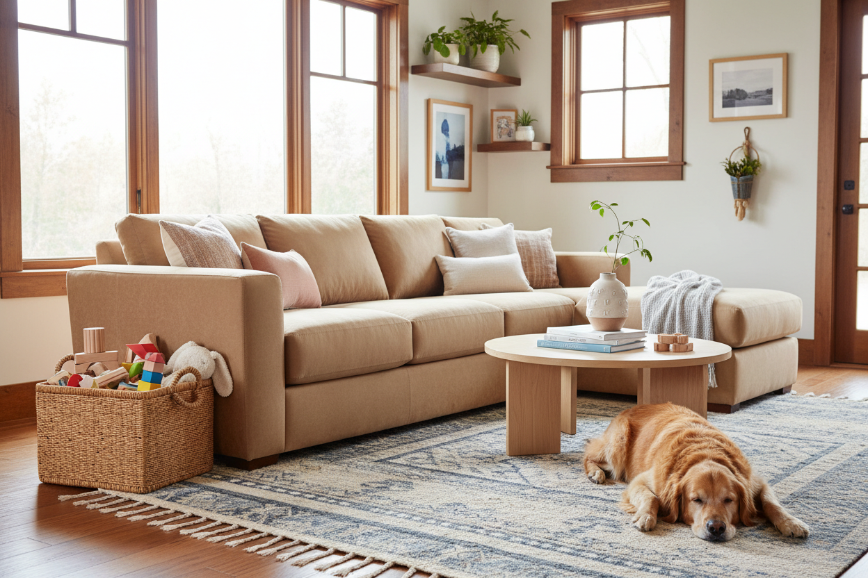 Stylish Yet Indestructible: Designing a Pet and Kid-Friendly Home