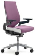 Steelcase Gesture Office Chair - Ergonomic Work Chair with Wheels for Carpet - Comfortable - Intuitive-to-Adjust for Desk - 360-Degree Arms - Concord Purple Fabric