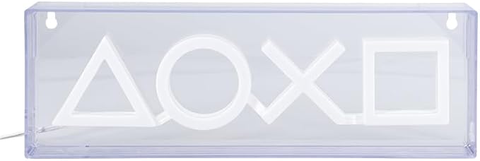 Paladone PlayStation LED Neon Light - Free Standing or Wall Mountable - Game Room Accessories & Decor for Gamers