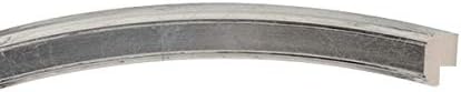 OVALCREST Oval Beveled Wall Mirror for Home Decor - Toronto Style - Silver Leaf with Black Antique - 26" x 22"
