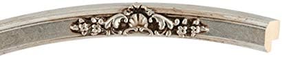 OVALCREST Oval Beveled Wall Mirror for Home Decor - Athena Style - Silver Leaf with Brown Antique - 21" x 17" Outside Dimensions
