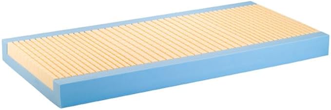 Invacare Premier Hospital Bed Mattress, Foam, Fluid-Resistant Cover Flexes in Right Places to Relieve Body Pressure, Firm Mid-Section & Soft Head/Feet Section, Enhanced Side Support for Safe Transfers