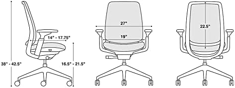Steelcase Series 2 Office Chair, Graphite Frame, Cogent Connect Merlot, Hard Floor Casters
