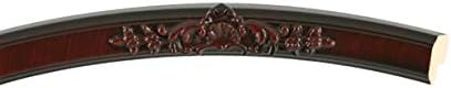OVALCREST Oval Beveled Wall Mirror for Home Decor - Athena Style - Vintage Cherry - 21" x 17" Outside Dimensions