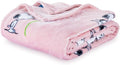 Berkshire Blanket Peanuts® VelvetLoft® Cute Character Snoopy Plush Blanket,Make A Wish Spring Pink,Twin 60 in x 90 in (Official Peanuts® Product)