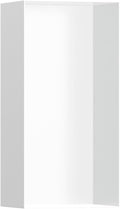 hansgrohe XtraStoris Minimalistic Recessed Wall Niche with Open Frame 12"x 6"x 4" in Matte White, 56070700