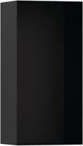 hansgrohe XtraStoris Minimalistic Recessed Wall Niche with Open Frame 12"x 6"x 4" in Matte Black, 56070670