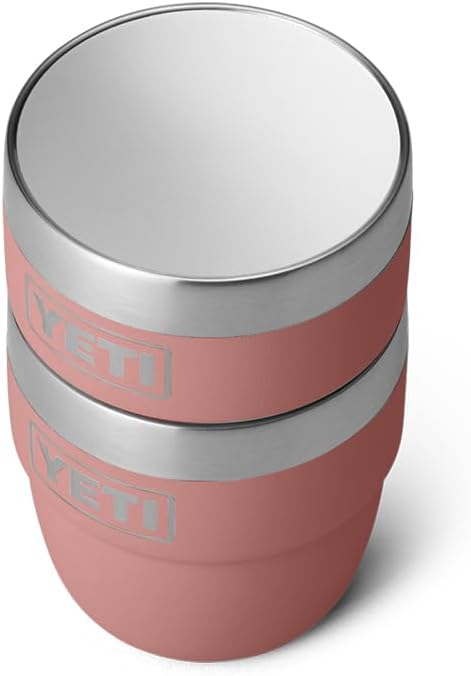 YETI Rambler 4 oz Stackable Cup, Stainless Steel, Vacuum Insulated Espresso/Coffee Cup, 2 Pack