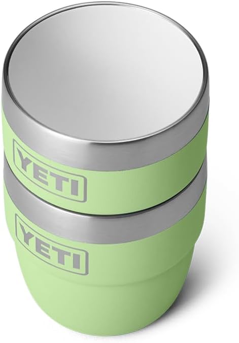 YETI Rambler 4 oz Stackable Cup, Stainless Steel, Vacuum Insulated Espresso/Coffee Cup, 2 Pack
