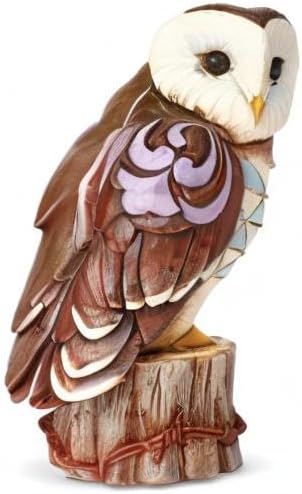 Enesco Jim Shore Heartwood Creek Owl on Tree Stump Miniature Figurine, 3.5 Inch, Multicolor