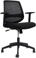 Vari Foundation Chair - Ergonomic Home Office Desk Chair + Adjustable Height, Tilt, and Armrests, Breathable Mesh, Lumbar Support - Swivel Rolling Task Chair for Office or Study (Black)