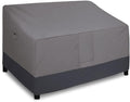 Easy-Going Waterproof Outdoor Loveseat, Heavy Duty Deep 2-Seater Patio Couch, Windproof Furniture Cover with Air Vent (58Wx40Dx31H inch, Gray/Dark Gray)