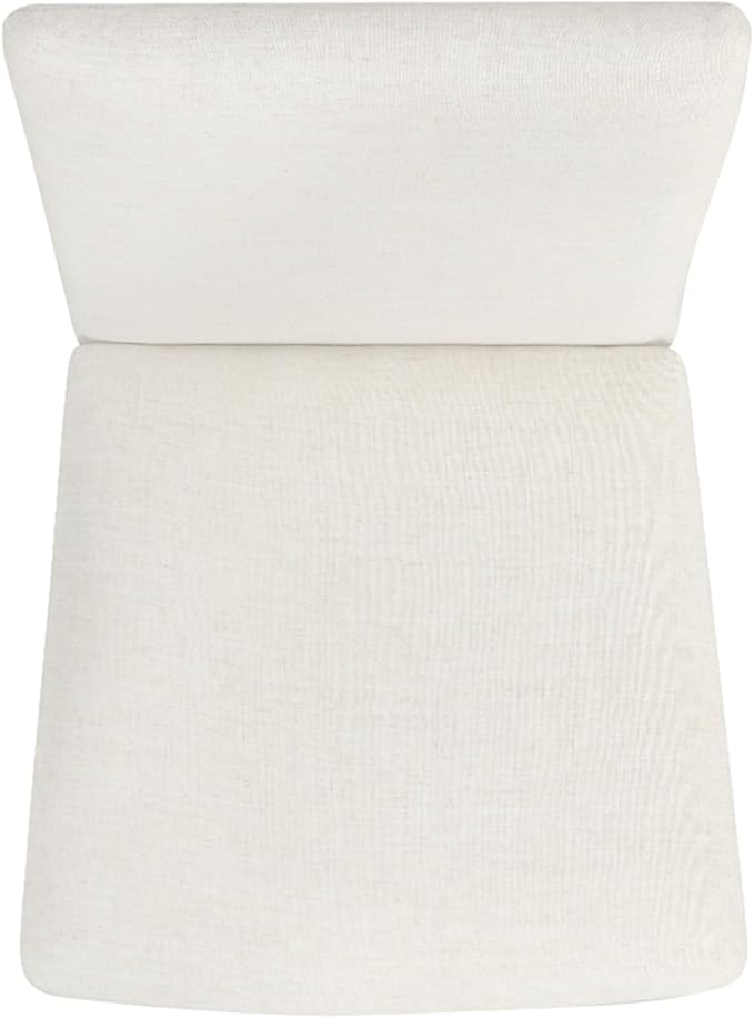 HomePop Modern Upholstered Farmhouse Dining Chairs - Cream White Textured Woven (Set of 2)