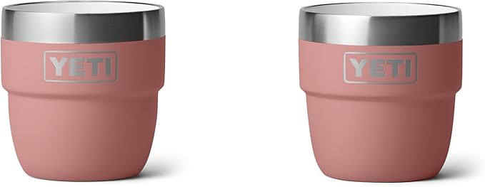 YETI Rambler 4 oz Stackable Cup, Stainless Steel, Vacuum Insulated Espresso/Coffee Cup, 2 Pack