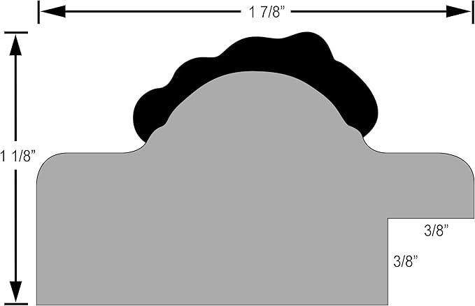 OVALCREST Oval Beveled Wall Mirror for Home Decor - Florence Style - Sunset Gold - 44" x 34"