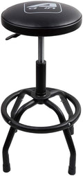 PONO 300-Pound Adjustable Height Bar Stool, Pneumatic Swivel Bar Stool, 360 Degree Swivel, Heavy Duty Steel Frame Stool Perfect for Home, Bar, Garage and Shop, Black