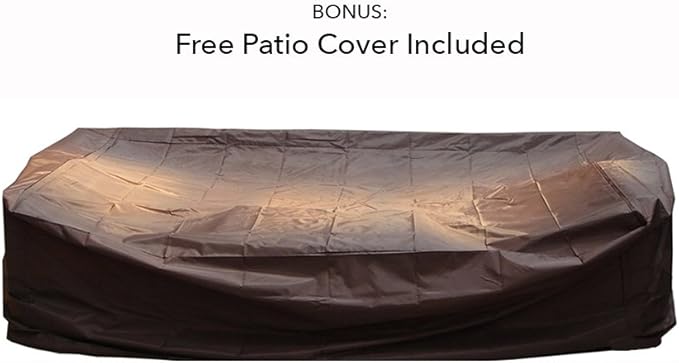 Outdoor Patio Wicker Furniture 7-PC Sectional with 6 inch All Weather Rainshield Cushions (Black Wicker, Gray Cushions)
