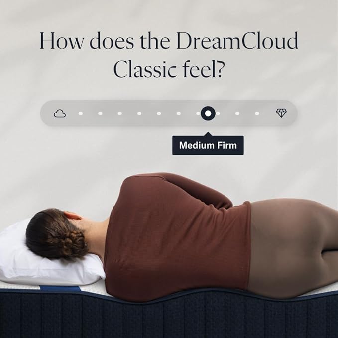 DreamCloud Classic 12" King Mattress - Memory Foam (New Version) - 365 Night Trial - Fiberglass Free - Forever Warranty - Mattress in a Box - CertiPUR-US® Certified
