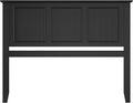 Scurrty Antique Style Wood Headboard Queen Size, Modern Headboard with Vintage Wood Frame, Bedroom Furniture (Black)