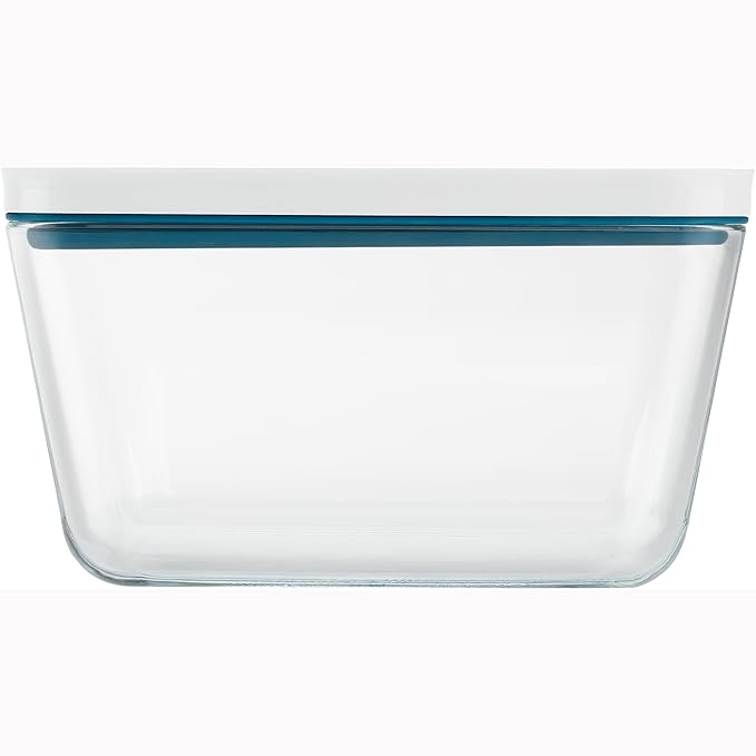 ZWILLING Fresh & Save Airtight Glass Food Storage Containers with Lids, Meal Prep Containers, Large, La Mer
