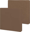 Easy-Going Waterproof Patio Cushion Covers ONLY Cover 24x24x4 inch 2 Pack Replacement Non-Slip Outdoor Seat Cushion Slipcover with Zipper. Brown
