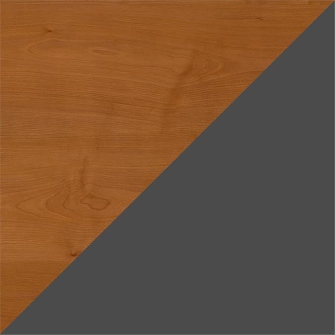 UrbanPro 72W U-Desk with Hutch and Storage in Natural Cherry - Engineered Wood