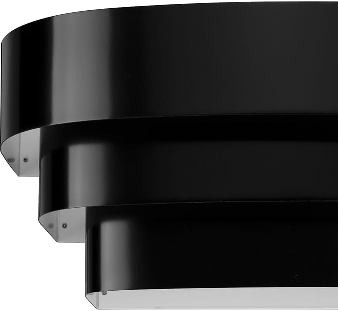 Progress Lighting P7103-31 Black One-Light Wall Sconce, 14-Inch Width X 7-Inch Height,