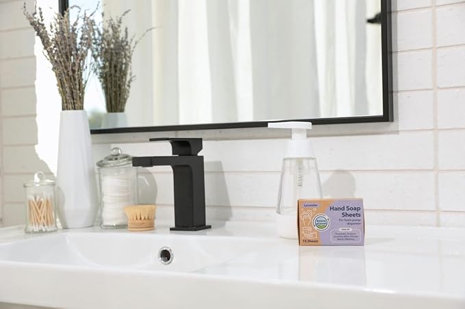 Brave Planet Foaming Hand Soap Refills – Eco-Friendly Lavender Scented Sheets that are Biodegradable - Just Add Water to Dissolve & Refill 3-5 Bottles or Use Individually for Travel or Camping 15 Ct