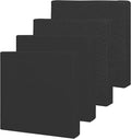 Easy-Going Waterproof Patio Cushion Covers ONLY Cover 24x22x4 inch 4 Pack Replacement Non-Slip Outdoor Seat Cushion Slipcover with Zipper. Black