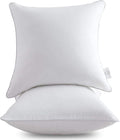 Leeden 26 x 26 Throw Pillow Inserts (Set of 2) with 100% Cotton Cover - 26 Inch Square Decorative Sofa Pillows for Sofa, Couch, Bed and Home Decor