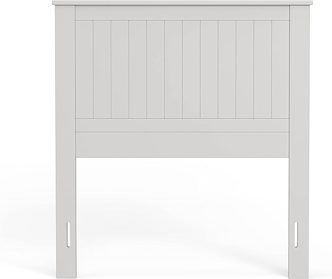 Glenwillow Home Wainscott Wood Panel Headboard in White - Twin Size