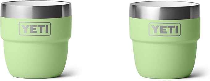 YETI Rambler 4 oz Stackable Cup, Stainless Steel, Vacuum Insulated Espresso/Coffee Cup, 2 Pack