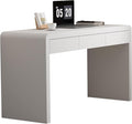 Dongge White Computer and Gaming Desk with Drawers.Home Office desks for Bedroom.Wooden Kids' Writing Table.Three-Layer Lacquered Thick Wooden Board Work Desk That can be Used as a Vanity