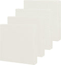 Easy-Going Waterproof Patio Cushion Covers 24x22x4 inch 4 Pack Replacement Non-Slip Outdoor Seat Cushion Slipcover with Zipper. Cream