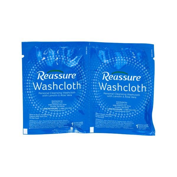 Reassure Travel Pack Washcloths (500)
