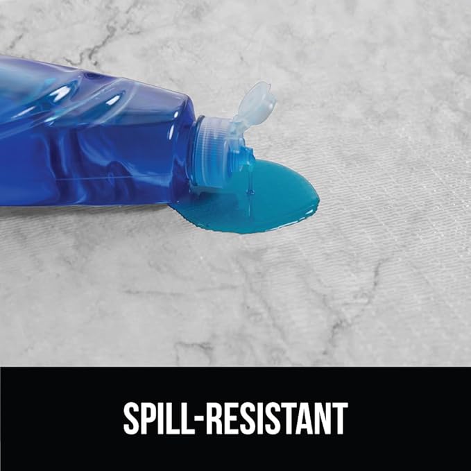 GORILLA GRIP DripGuard Shelf Liner, Non Adhesive Drawer and Kitchen Cabinet Protector, 20x240 Inch, Slip Resistant BPA Free Smooth Surface Plastic Liners for Cabinets, Bathrooms, Closets, Marble