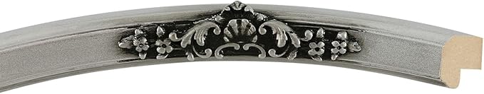 OVALCREST Oval Beveled Wall Mirror for Home Decor - Athena Style - Silver Spray - 26" x 22" Outside Dimensions