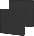 Easy-Going Waterproof Patio Cushion Covers ONLY Cover 22x20x4 inch 2 Pack Replacement Non-Slip Outdoor Seat Cushion Slipcover with Zipper. Black