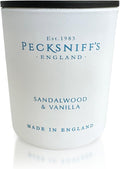 Pecksniff's Sandalwood & Vanilla Luxury Scented Candle | 1 Wick, 100 g/3.5 oz