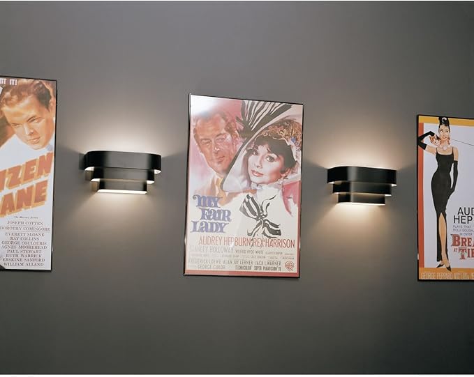 Progress Lighting P7103-31 Black One-Light Wall Sconce, 14-Inch Width X 7-Inch Height,