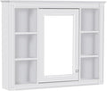 Bathroom Wall Cabinet with Mirror, 35'' x 27.5'' Medicine Cabinet with Mirror Door and Adjustable Shelves, Over Toilet Storage Cabinet, Wall-Mounted Bathroom Mirrors for Over Sink with Storage