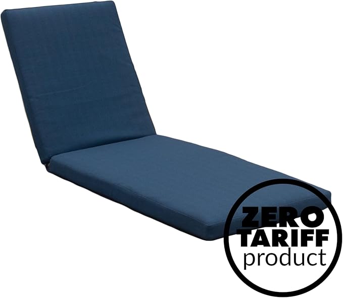 Tommy Bahama Chaise Cushion, 24" X 79" X 2.5", Bamboo Bay Cobalt