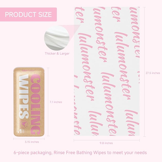 Cooling Body Wipes, Individually Wrapped Biodegradable Shower Wipes, Cooling Towels for the Gym, Workout, Hiking, Travel, and Sport, Oversized and Extra-Thick (1, Strawberry)