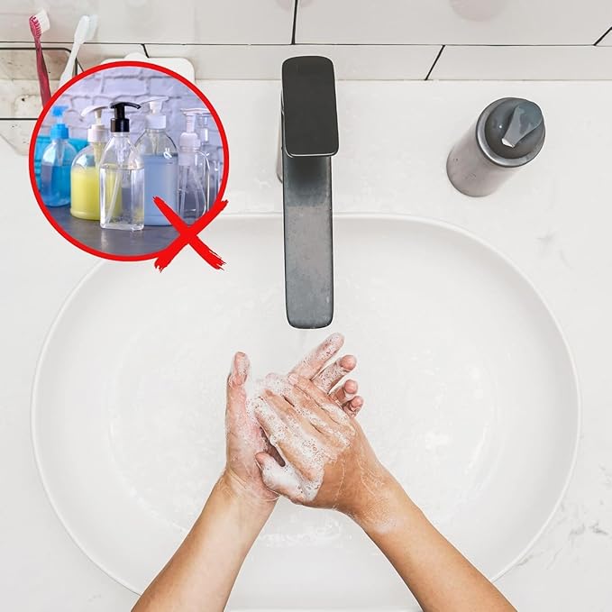 Brave Planet Foaming Hand Soap Refills – Eco-Friendly Fragrance-Free Sheets that are Biodegradable - Just Add Water to Dissolve & Refill 3-5 Bottles or Use Individually for Travel or Camping - 15 Ct