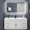 72IN Modern Bathroom Vanity - LED Intelligent Mirror Cabinet Includes Time Display & Defogging | Bathroom Cabinet with Sink & Open Storage Compartments, Ceramic Washbasin, 4 Drawers (Style B)