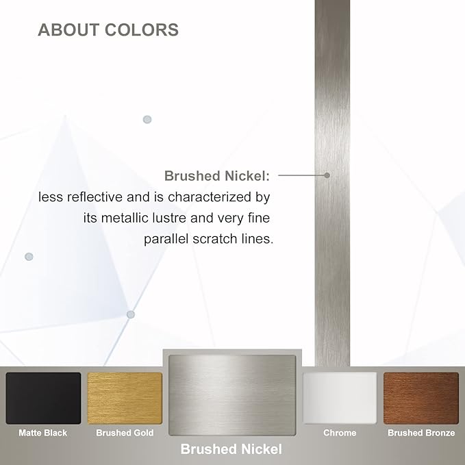 ANDY STAR Brushed Nickel Mirror, 24"x32" Silver Asymmetrical Wall Mirror for Bathroom, Unique Irregular Design with SUS304 Stainless Steel Metal Frame, Ideal for Bathroom, Bedroom, Entryway