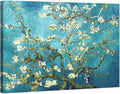 Wieco Art Huge Gallery Wrapped Giclee Canvas Print by Classic Van Gogh Reproductions, Almond Blossom Modern Canvas Wall Art Ready to Hang for Living Room Bedroom Home Office Decorations